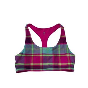 Ivivva Pink and Green Sports bra with Racerback